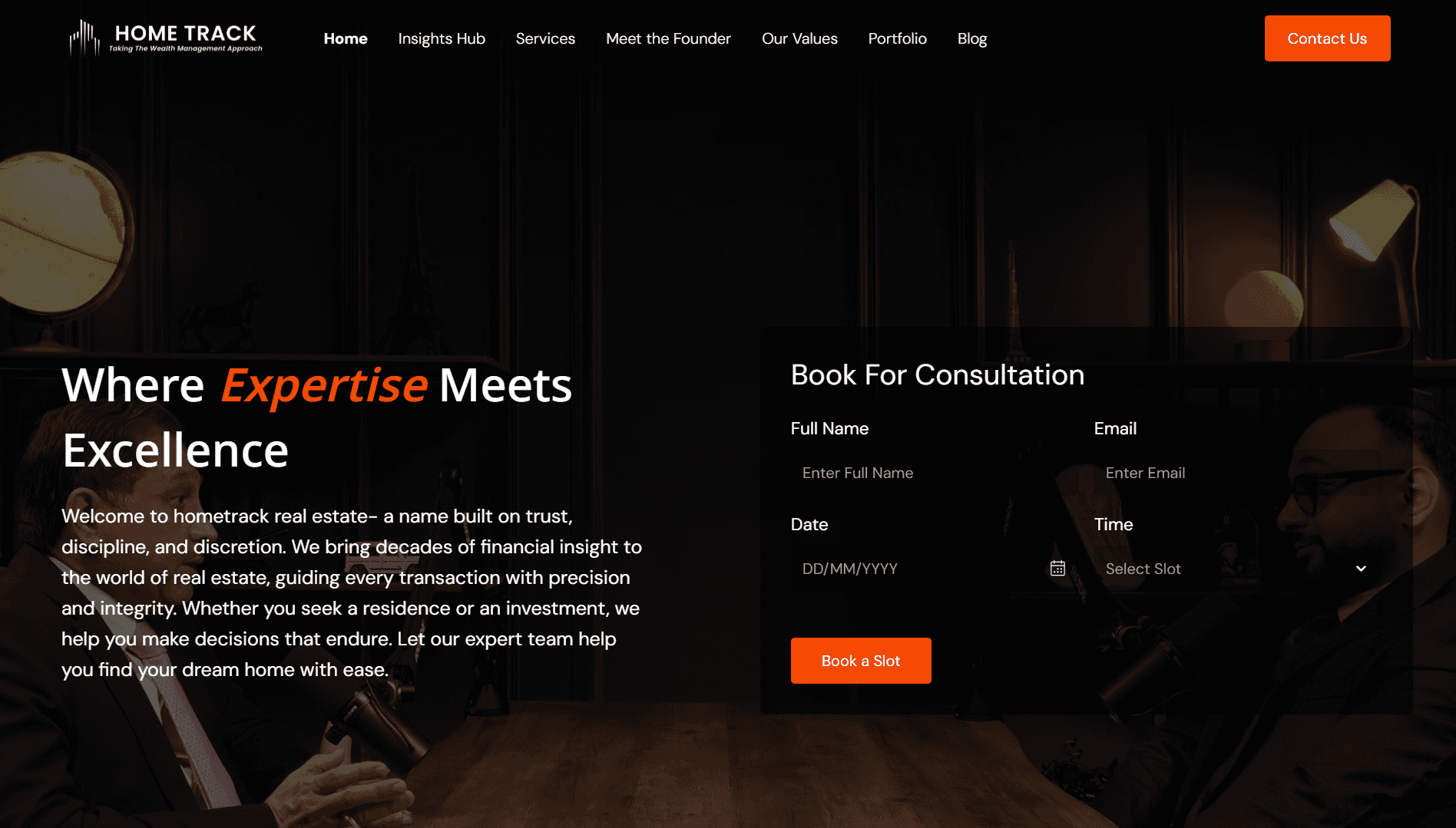 HomeTrack Real Estate project preview